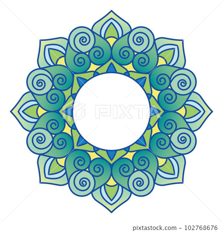 illustration of colorful rangoli 102768676