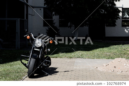 Classic vintage motorcycle 102768974