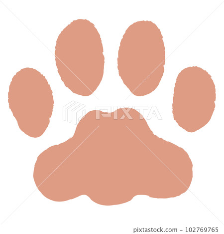 Hand-drawn style-cat's paws (brown) Hand-drawn style-cat's paws (brown) 102769765