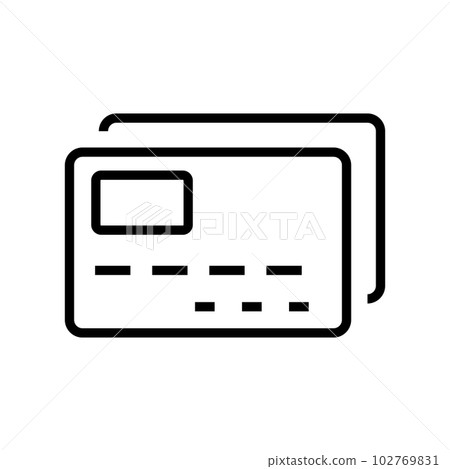 信用卡圖標。在線支付。向量。 信用卡圖標。在線支付。向量。 102769831