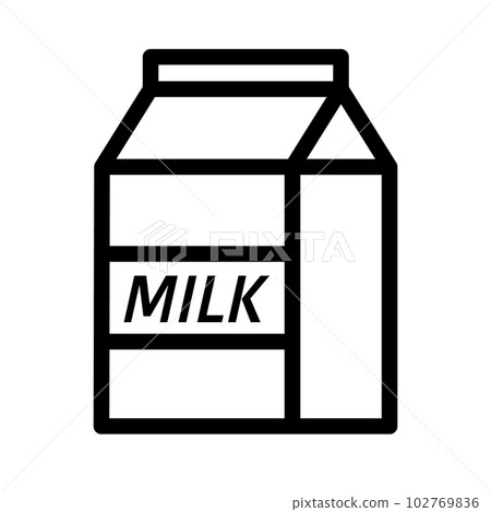 牛奶盒圖標 牛奶盒圖標 102769836