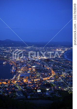 Night view seen from Mt. Hakodate 102769849