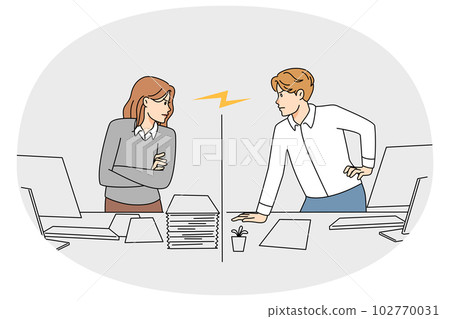 Conflict among colleagues in office Conflict among colleagues in office 102770031