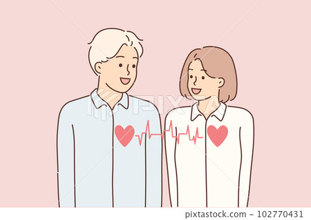 Love affair between man and woman dating and having romantic relationship or sexual attraction Love affair between man and woman dating and having romantic relationship or sexual attraction 102770431