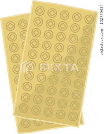 用於祖先追悼會的 Uchikabi 圖像插圖 102770434