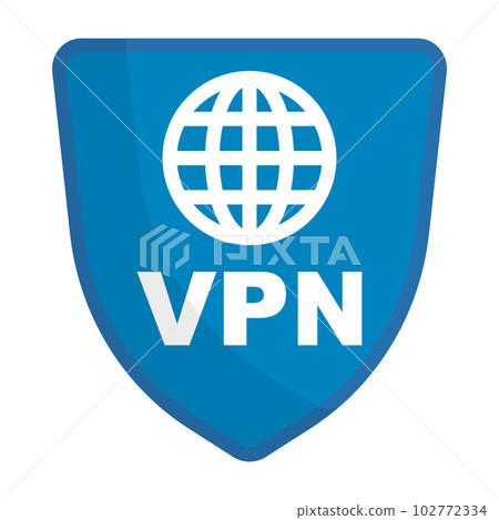 互聯網 Vpn 盾牌圖標。向量。 102772334