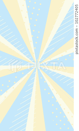 Cute dot sunburst, concentration line, radiation 102772405