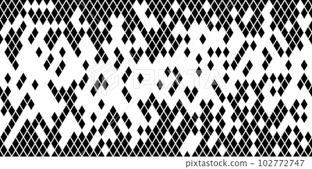 Harlequin seamless pattern in black and white colors 102772747