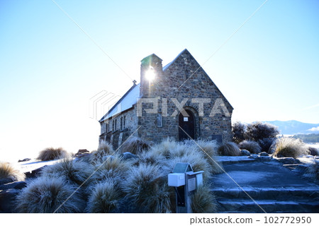 church in Tekapo in winter church in Tekapo in winter 102772950