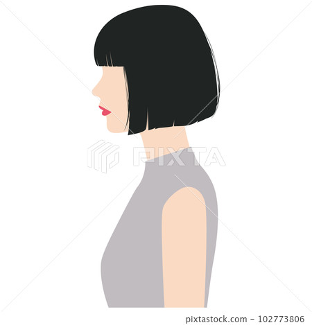 Short hair woman ② 102773806