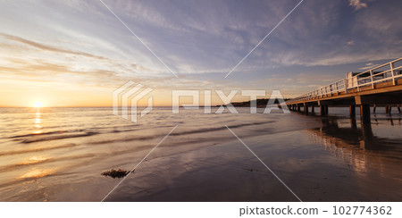 Granite Island Causeway in Victor Harbor in Australia 102774362