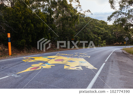 Iconic Willunga Hill Climb in Mclaren Vale Australia 102774390