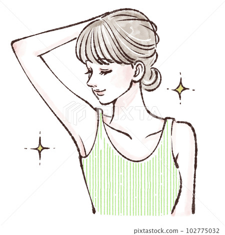 People, women's illustrations, armpits, wakiga, armpit darkening, hair removal, laser hair removal, light hair removal, esthetic hair removal, salon hair removal, People, women's illustrations, armpits, wakiga, armpit darkening, hair removal, laser hair removal, light hair removal, esthetic hair removal, salon hair removal, 102775032