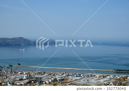 從名草山眺望沖之島和地島[和歌山縣和歌山市] 102778048