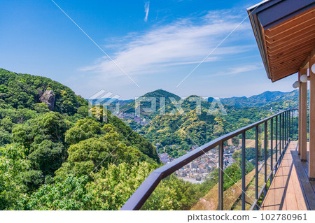 Nesugatayama 山頂（靜岡縣）從 THE ROYAL HOUSE 露台眺望下田 102780961