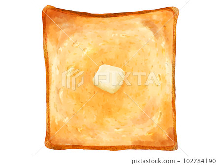 1 slice of toasted bread 1 slice of toasted bread 102784190