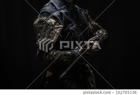 戴著護手的武士 102785136