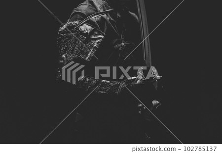 戴著護手的武士 102785137