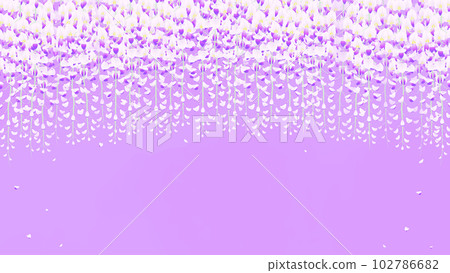 Background frame illustration depicting wisteria trellis 102786682