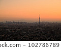 Competition between Mt.Fuji and Tokyo Skytree viewed from Chiba Prefecture 102786789