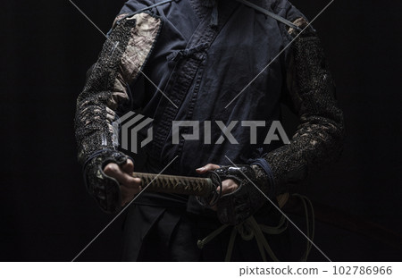 戴著護手的武士 102786966