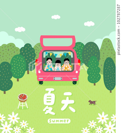 camping, barbecue, BBQ 102787287