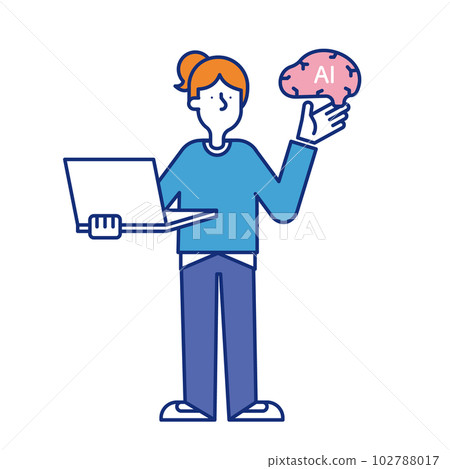 一名女性獲得 AI 工程師工作的插圖 102788017