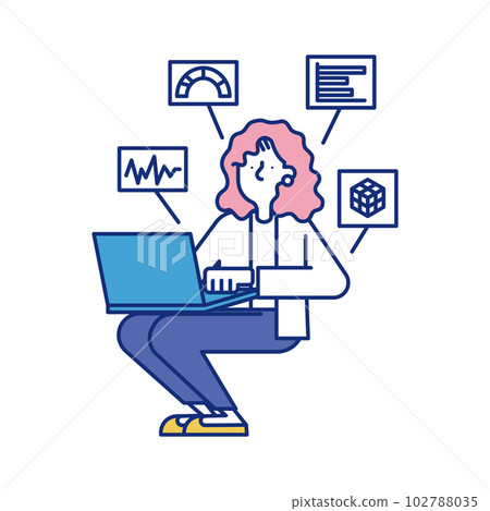 Women working in data analysis jobs Women working in data analysis jobs 102788035