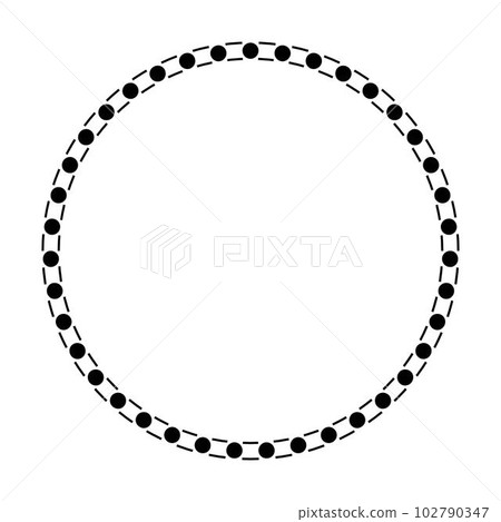 Circle frame round border design shape icon for - Stock Illustration  [102790347] - PIXTA