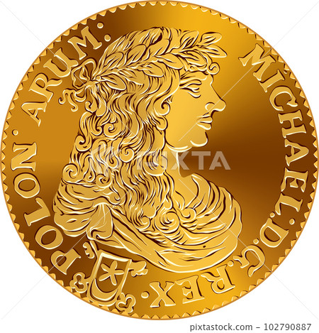 obverse of crown zloty by Michal Korybut obverse of crown zloty by Michal Korybut 102790887