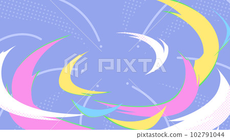 Cute background of slashing effects_retro pop_16:9 Cute background of slashing effects_retro pop_16:9 102791044