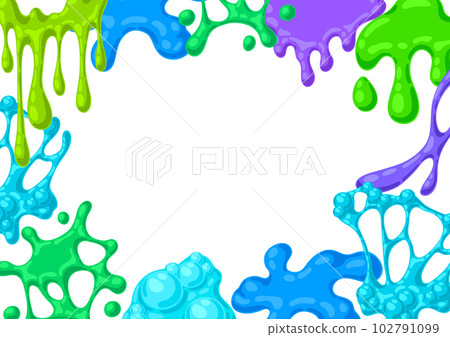 Blots and drips slime background. Toxic mucus smudges streaks and blotch. Blots and drips slime background. Toxic mucus smudges streaks and blotch. 102791099