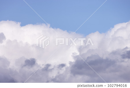 Puffy Clouds over Canadian Mountain Landscape, Sunny Day. Puffy Clouds over Canadian Mountain Landscape, Sunny Day. 102794016