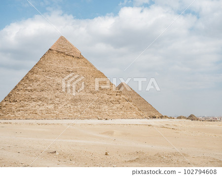 Giza pyramid complex. Vacation and travel concept Giza pyramid complex. Vacation and travel concept 102794608