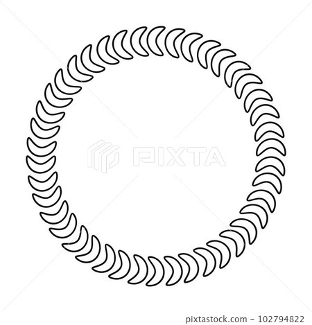 Circle frame round border design shape icon for - Stock Illustration  [102794822] - PIXTA