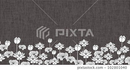 Mourning lotus Buddha Japanese pattern background 102801040