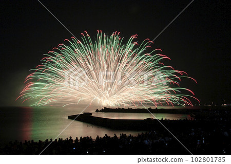 [Sakai City, Fukui Prefecture] Underwater Fireworks at the Mikuni Fireworks Festival 102801785