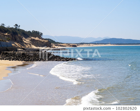 The coast of the Genkai Sea. Nata, Higashi Ward, Fukuoka City. 102802620