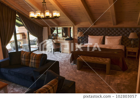 hotel-room in concept back to nature warm colors. 102803057