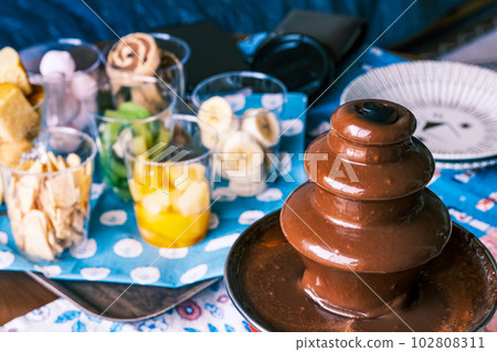 【#Party】Chocolate fondue 【#Party】Chocolate fondue 102808311
