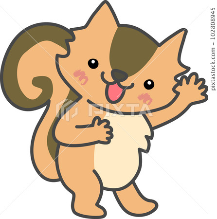 可愛動物插畫-松鼠 可愛動物插畫-松鼠 102808945