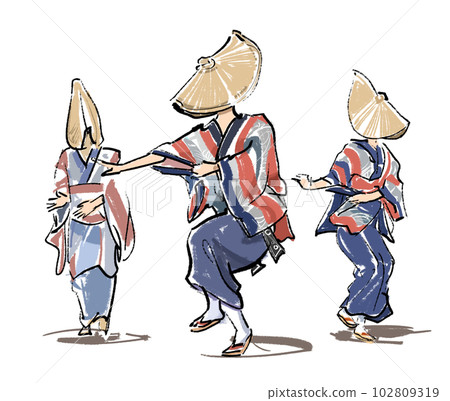 Furyu Odori - Bon Odori in Nishimonai Furyu Odori - Bon Odori in Nishimonai 102809319