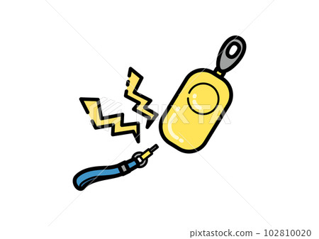 發出聲音的安全蜂鳴器的插圖 發出聲音的安全蜂鳴器的插圖 102810020