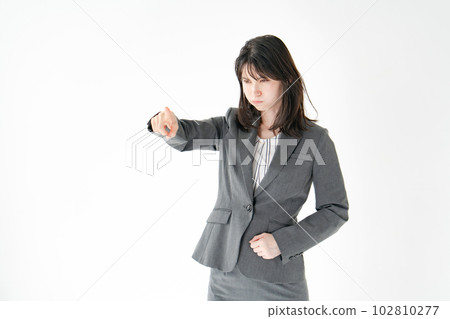 Business woman power harassment angry Business woman power harassment angry 102810277