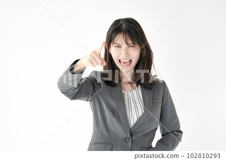 憤怒的女商人權力騷擾 102810293