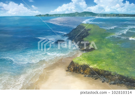 《AI影像》夏日海灘度假勝地影像 《AI影像》夏日海灘度假勝地影像 102810314