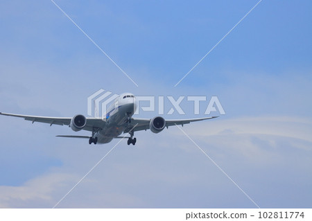空中旅行升入藍天的客機 空中旅行升入藍天的客機 102811774
