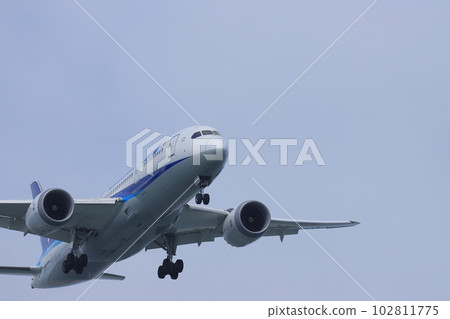 空中旅行升入藍天的客機 空中旅行升入藍天的客機 102811775