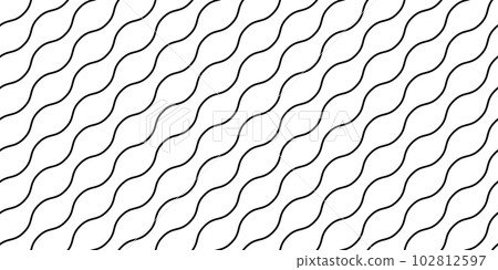 Wave lines seamless pattern. Undulate stripes - Stock