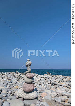 山陰海岸的“成石海灘” 102813412